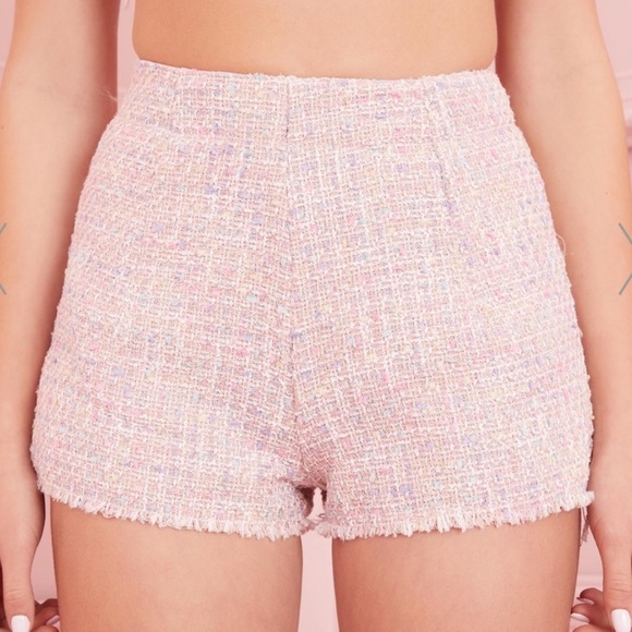 Dolls Kill Pants - Dolls kill sugar thrillz posh gossip tweed shorts